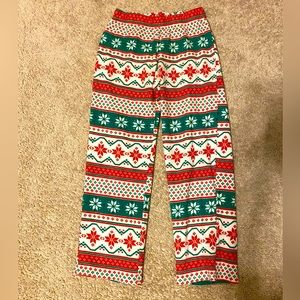 Fuzzy Christmas PJ Pants